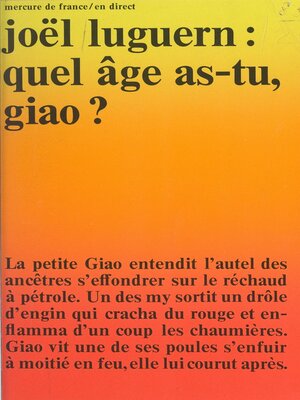 cover image of Quel âge as-tu, Giao ?